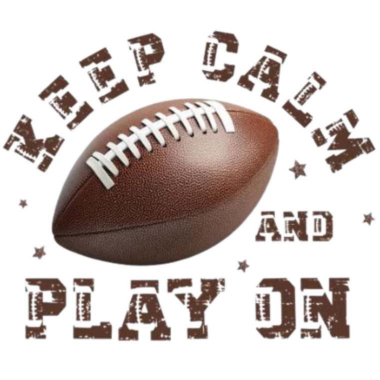 (2 Qty) Keep Calm And Play On DTF transfer