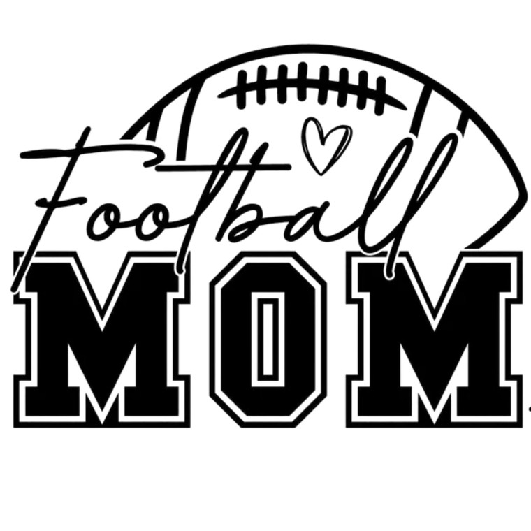 (2 Qty) Custom Foot Ball Mom DTF transfer