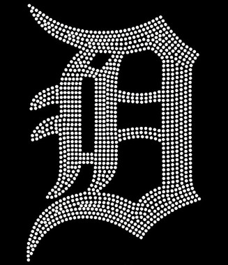 0.8 Small Cursive Letter Alphabet Clear Rhinestone Transfer