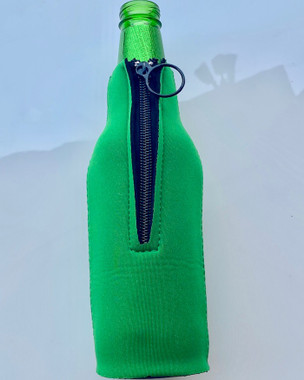  Zip-Up Bottle Koozie® Cooler 101073