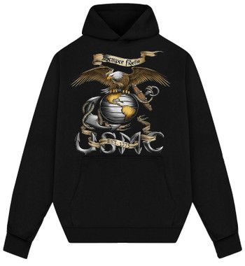 【DEARMINE】United Hapo Sweatshirt United States Department of the Navy and Marine Corps