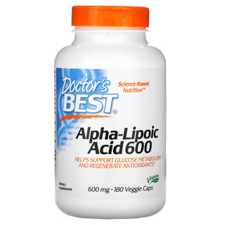 Doctor's Best, Alpha-Lipoic Acid 600, 600mg