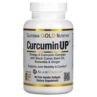 California Gold Nutrition, CurcuminUP, Omega-3 Curcumin Complex, Inflammation Support, Gelatin Softgels