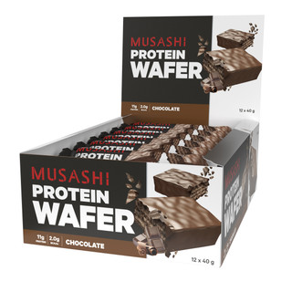 MUSASHI Protein Wafer Box of 12 (40 grams)
