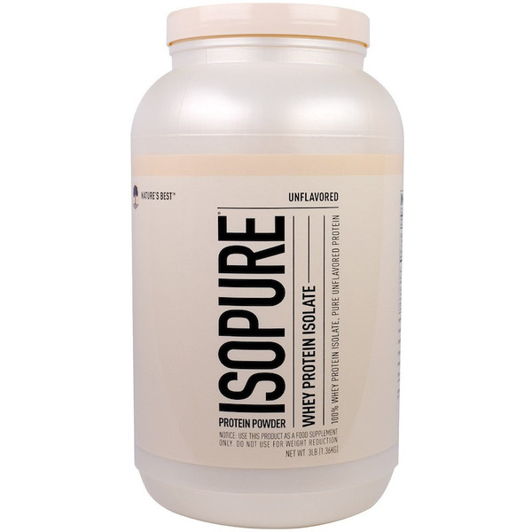 Isopure, Zero Carb Whey Protein Isolate, Natural Unflavored