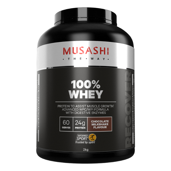 MUSASHI 100% Whey Protein Powder