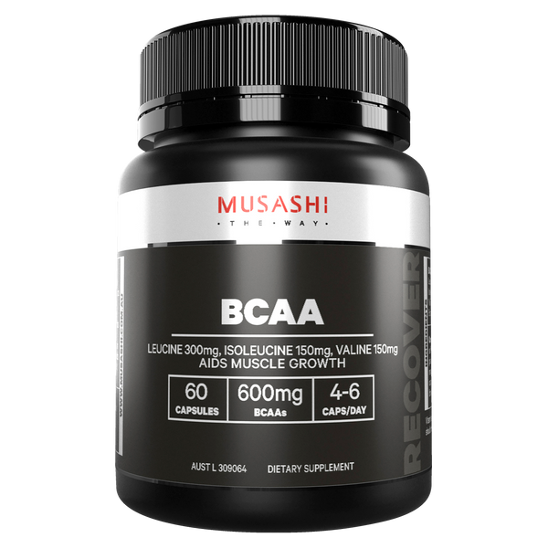 MUSASHI BCAA Branch Chain Amino Acids,  60 Capsules