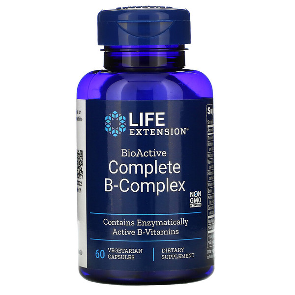 Life Extension, BioActive Complete B-Complex, 60 Vegetarian Capsules