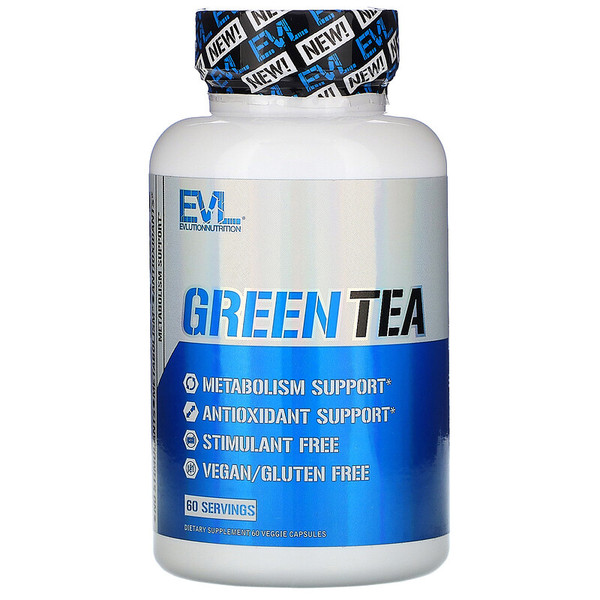 EVLution Nutrition, Green Tea, 60 Capsules