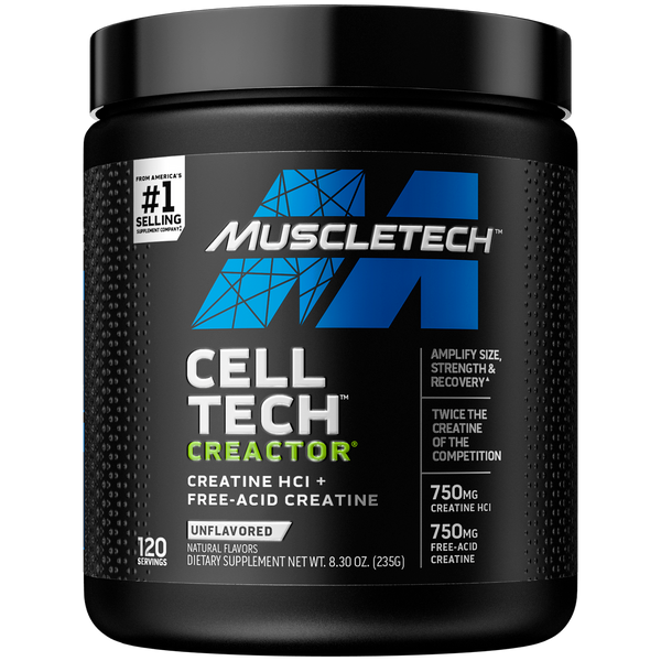 MuscleTech Creactor, Max Potency Creatine Powder, Micronized Creatine 120 Servings (300g)