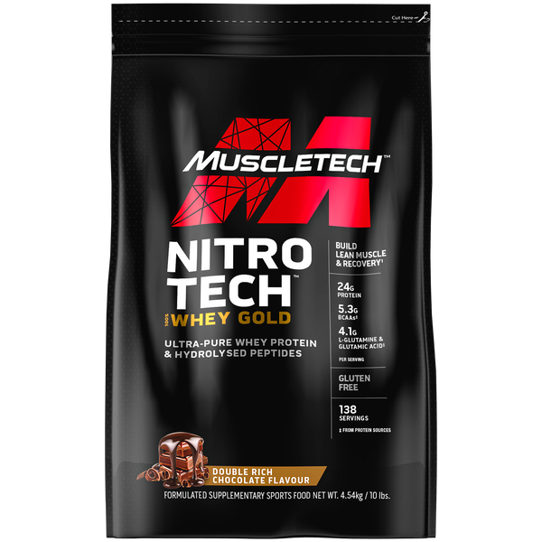 MUSCLETECH NitroTech, 100% Whey Gold  10 lb (4.54 kg)