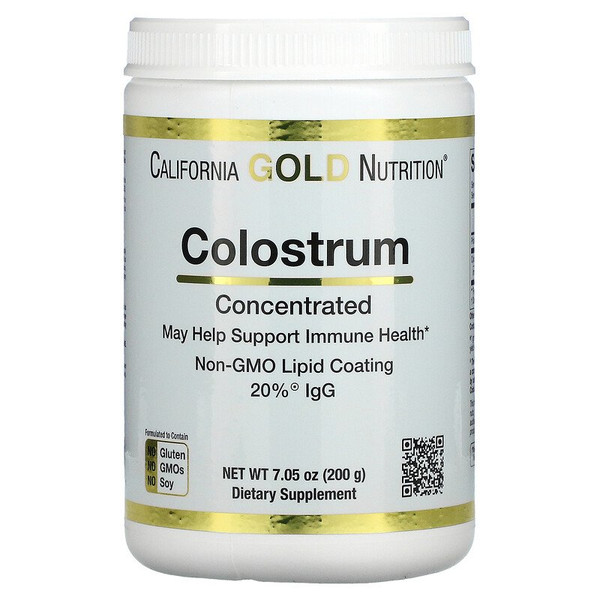 CALIFORNIA GOLD NUTRITION Colostrum Powder, Concentrated, 7.05 oz (200 g)