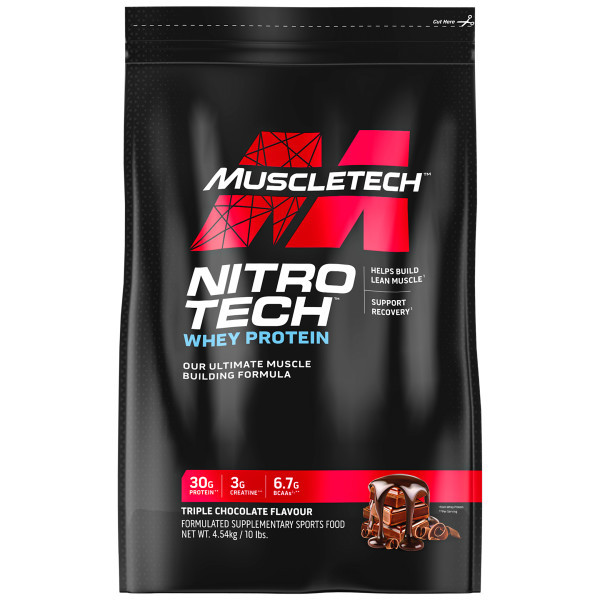 Muscletech NitroTech Whey Peptides & Isolate Protein 10 lbs (4.54 kg)