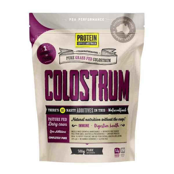 PROTEIN SUPPLIES AUSTRALIA Colostrum Powder, Pure 500g