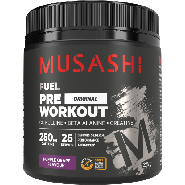 MUSASHI Pre Workout 225 g, 25 Serves