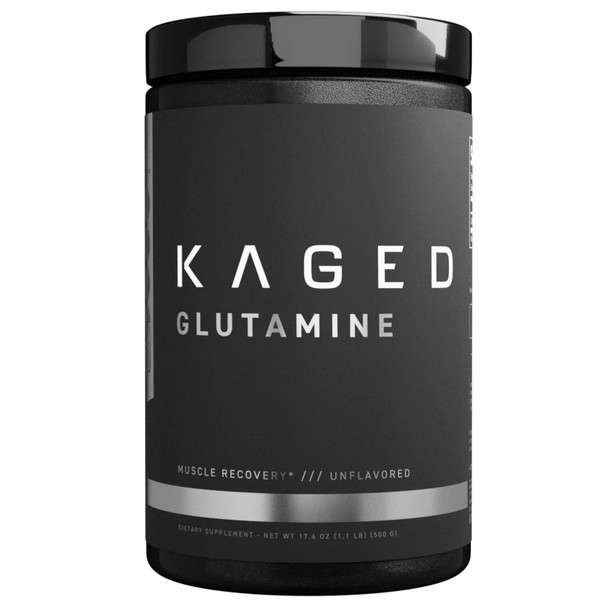 KAGED MUSCLE Glutamine, Unflavored, 1.1 lb (500 g)