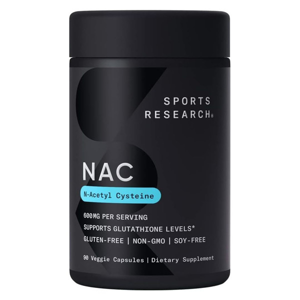 Sports Research, NAC, 600 mg, 90 Veggie Capsules