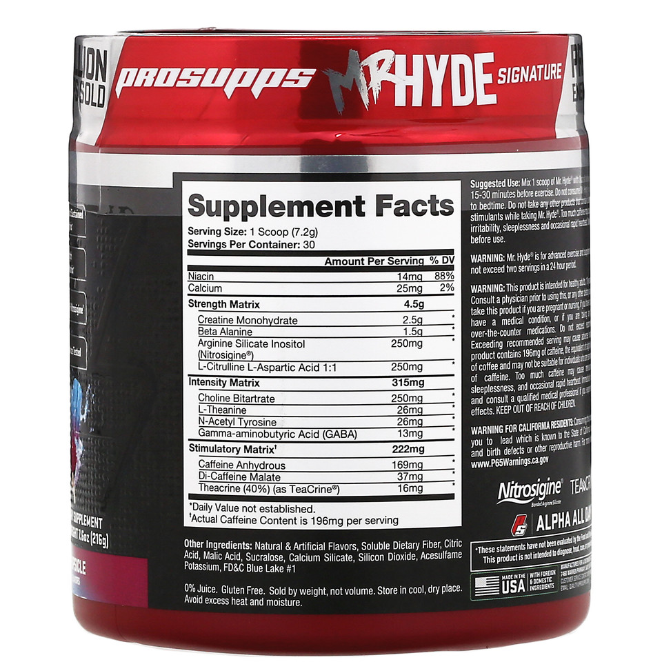 prosupps mr hyde flavor review