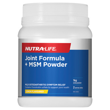 Nutra-Life Joint Formula + MSM Lemon Flavoured Powder 1kg