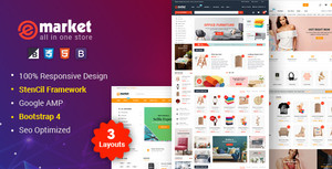eMarket - Multipurpose StenCil BigCommerce Theme