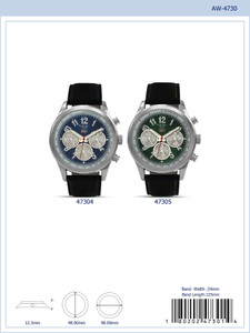 48MM Milano Expressions Vegan Leather Strap Watch - 4730