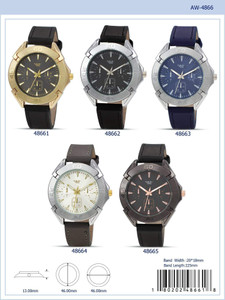 4866 - Vegan Leather Band Watch