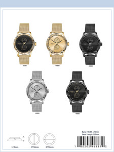 47MM Milano Expressions Mesh Band Watch - 4688