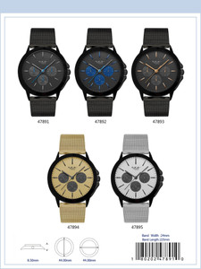 44MM Milano Expressions Mesh Band Watch - 4789