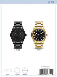 48MM Milano Expressions Metal Band Watch - 4672