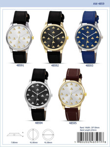 4859 - Vegan Leather Band Watch