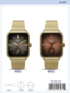 50MM Milano Expressions Mesh Band Watch - 4693