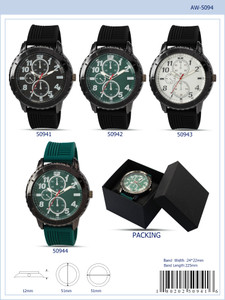 5094 - Prepacked Silicon Band Watch
