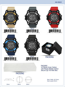12 PC Assorted Digital Watches (8622)