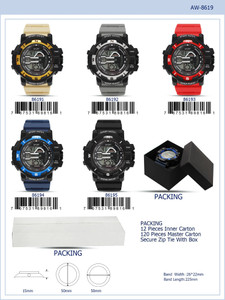12 PC Assorted Digital Watches (8619)