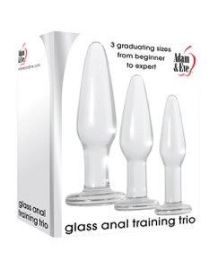 Adam & Eve Glass Anal Training Trio Adam & Eve Glass Anal Training Trio