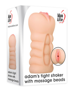 Adam & Eve Adam's Tight Stroker W/massage Beads - Ivory Adam & Eve Adam's Tight Stroker W/massage Beads - Ivory