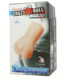 Crazy Bull No Lube Anal Masturbator Sleeve - Ivory Crazy Bull No Lube Anal Masturbator Sleeve - Ivory
