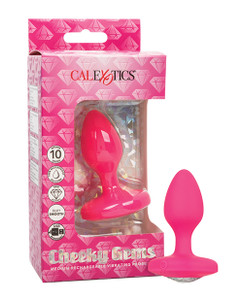 Cheeky Gems Medium Rechargeable Vibrating Probe - Pink Cheeky Gems Medium Rechargeable Vibrating Probe - Pink