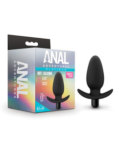 Blush Anal Adventures Platinum Silicone Saddle Plug - Black