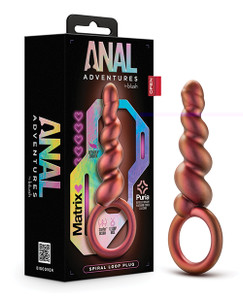 Blush Anal Adventures Matrix Spiral Loop Plug - Copper Blush Anal Adventures Matrix Spiral Loop Plug - Copper