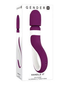 Gender X Handle It Wand - Purple/white Gender X Handle It Wand - Purple/white