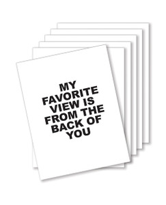 'favorite View Naughty Greeting Card - Pack Of 6