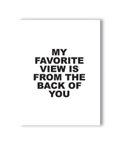 'favorite View Naughty Greeting Card 'favorite View Naughty Greeting Card