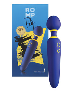 'romp Flip Wand Massager - Blue 'romp Flip Wand Massager - Blue