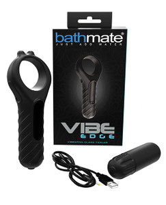 'bathmate Vibe Edge Glans Tickler - Black 'bathmate Vibe Edge Glans Tickler - Black