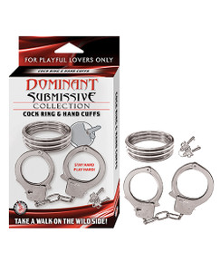 Dominant Submissive Collection Cockring And Handcuffs Dominant Submissive Collection Cockring And Handcuffs