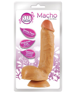 Blush Au Naturel Macho Dong W/suction Cup Blush Au Naturel Macho Dong W/suction Cup