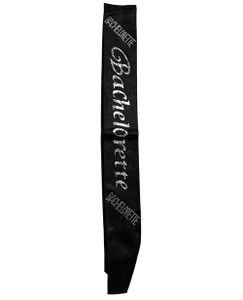 Bachelorette Non Flashing Sash - Black Bachelorette Non Flashing Sash - Black