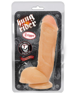 Blush Hung Rider Trigger 7" Dildo W/suction Cup - Flesh Blush Hung Rider Trigger 7" Dildo W/suction Cup - Flesh