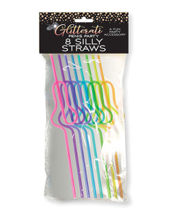 Glitterati Silly Penis Straws - Set Of 8 Glitterati Silly Penis Straws - Set Of 8